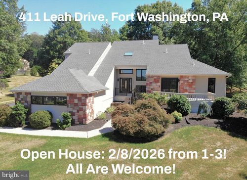 411 Leah Dr, FORT WASHINGTON, PA, 19034-3021 | Card Image