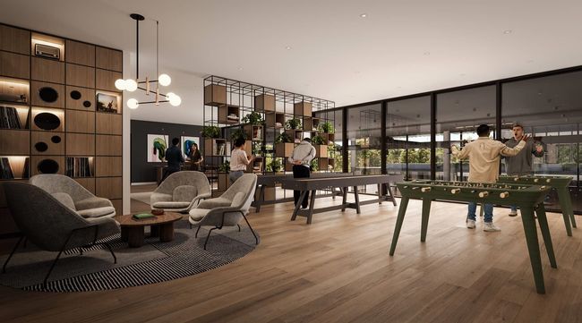 Common area with a wall of windows | Image 18