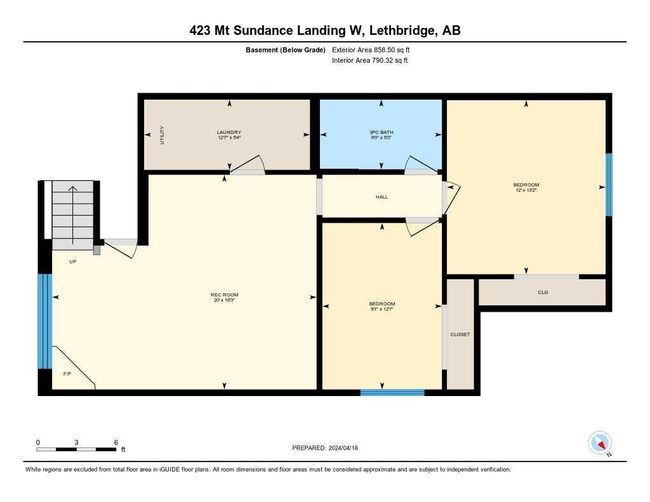 423 Mt Sundance Landing W, Home with 4 bedrooms, 3 bathrooms and 2 parking in Lethbridge AB | Image 21