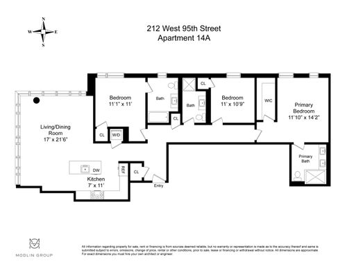 14a-212 W 95th St, New York, NY, 10025-6499 | Card Image
