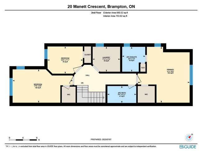 20 Manett Cres, House other with 3 bedrooms, 4 bathrooms and 5 parking in Brampton ON | Image 29