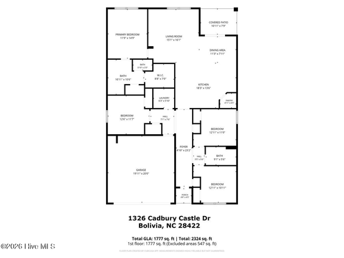 40-1326 Cadbury Castle Dr Se, Bolivia, NC, 28422-0703 | Card Image