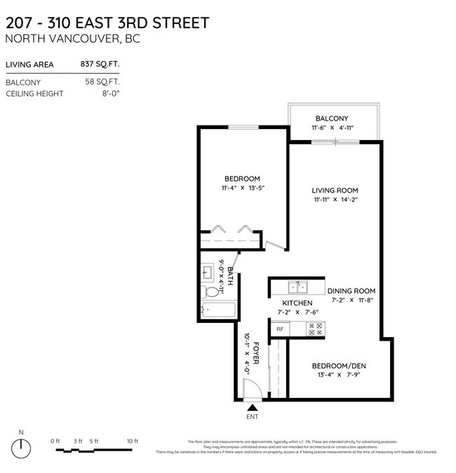 207 - 310 E 3 Rd Street, Condo with 1 bedrooms, 1 bathrooms and 1 parking in North Vancouver BC | Image 34