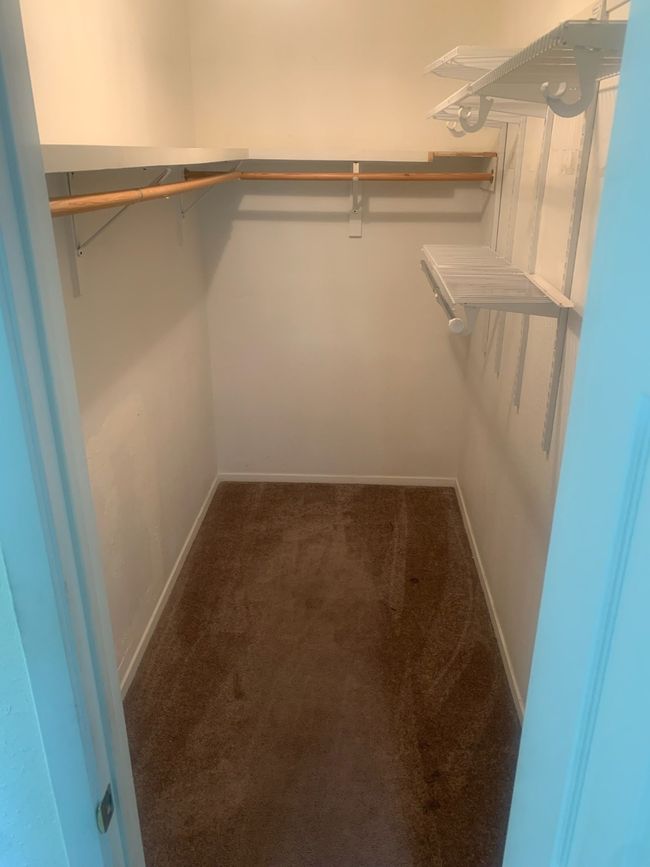 Spacious closet with carpet flooring | Image 11