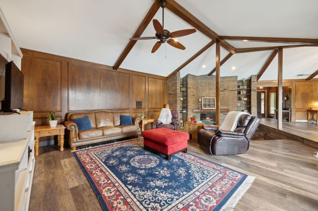 High Vaulted Ceilings in Living Room and Luxury Vinyl Plank Flooring | Image 9