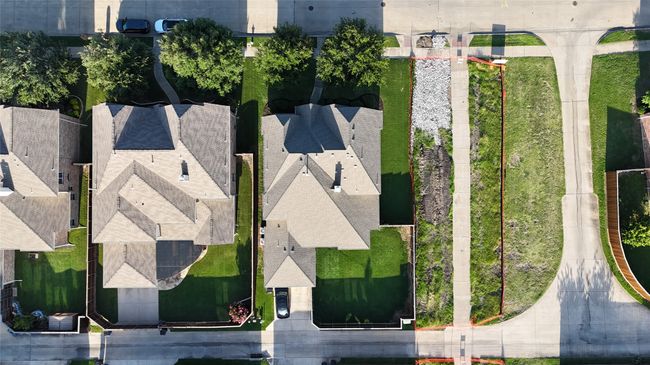 Aerial view of property and surrounding area with property parcel outlined | Image 35