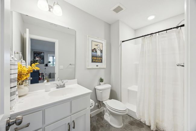 The lower level bathroom . | Image 23