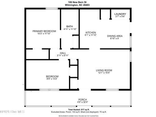 106 New Bern Ave, Wilmington, NC, 28403-0677 | Card Image