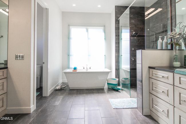 Primary Bath with Oversized Soaking Tub, Dual Vanities and Oversized Walk-In Shower, Bath #1 | Image 49