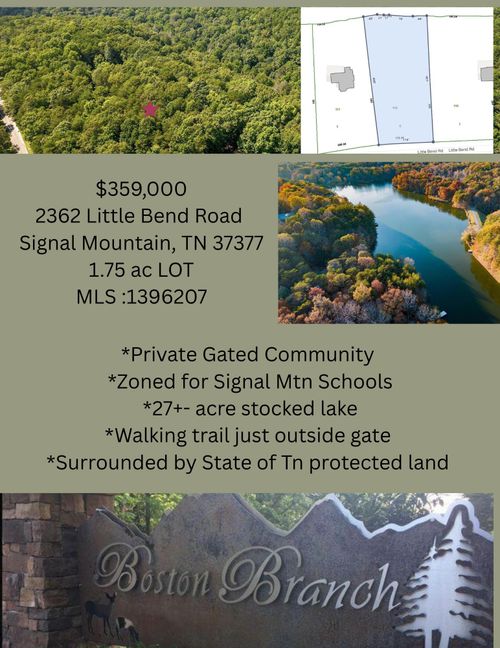 2362 Little Bend Rd, Signal Mountain, TN, 37377-1718 | Card Image