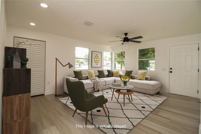 Virtually staged living room | Image 4