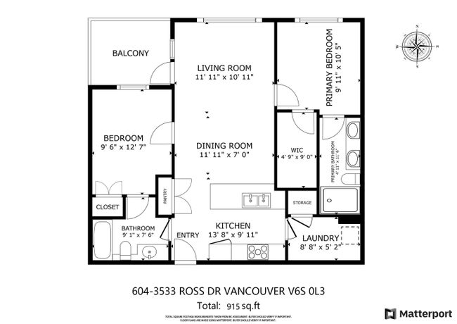604 - 3533 Ross Drive, Condo with 2 bedrooms, 2 bathrooms and 1 parking in Vancouver BC | Image 31