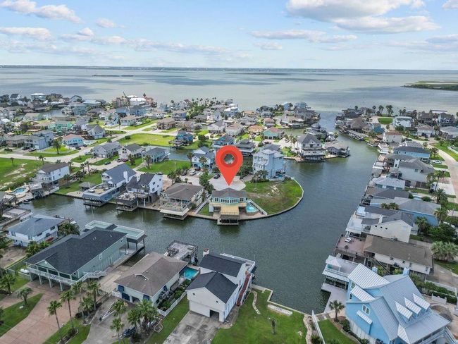 Aerial-Deep water access which leads to Galveston Bay | Image 48