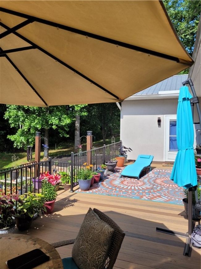 Rear deck showing master bdrm access at rear | Image 5