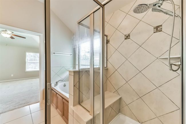 separate shower with bench | Image 18
