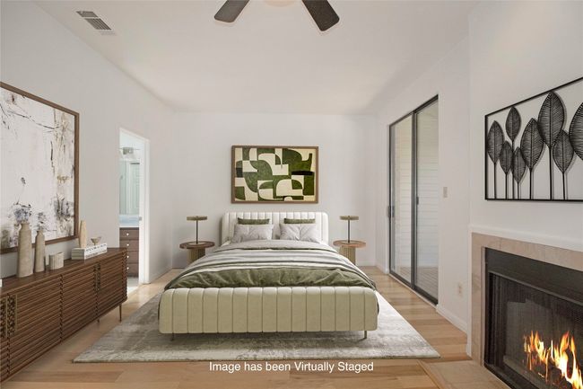 Virtually staged to show one option as to how you could arrange your Bedroom. | Image 11