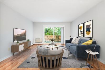 Living Room With A View Of Your Private Patio. Virtually Staged | Image 3