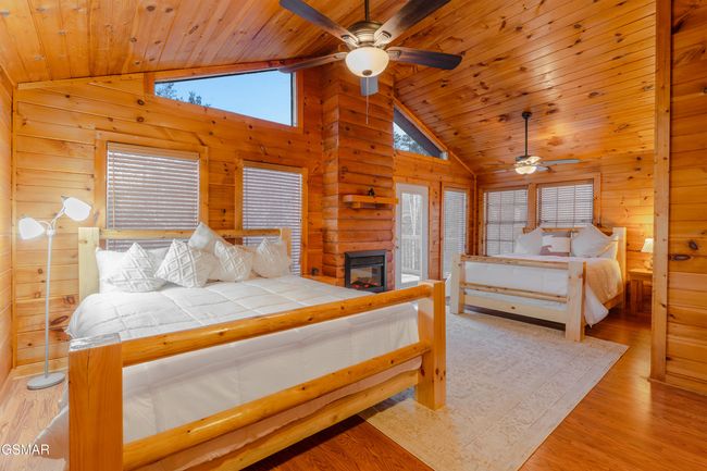 Master Bedroom Cabin 2 with Electric Fireplace | Image 14