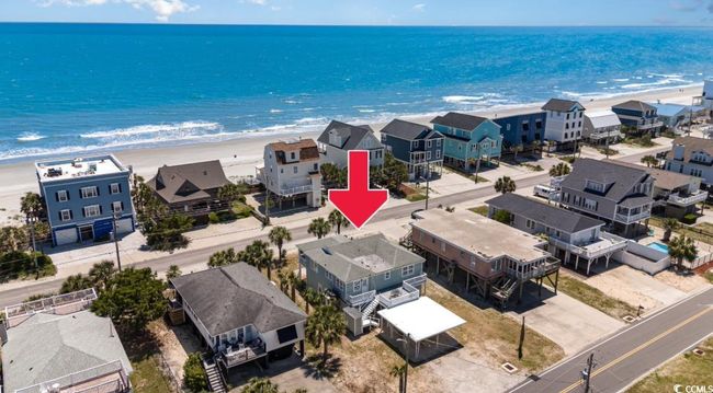 Drone / aerial view with a water view, a view of the beach, and a residential view | Image 37