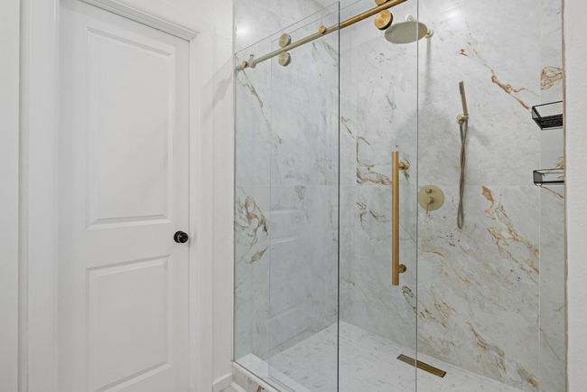 Beautiful walk in shower with glass doors | Image 15