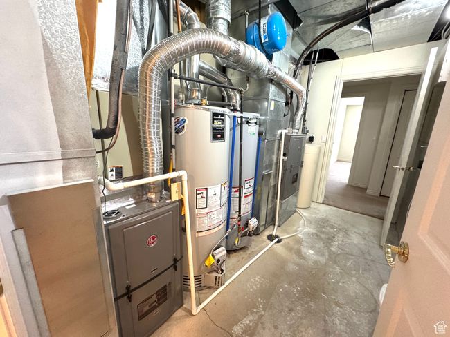 Utilities featuring newer dual gas water heaters, and newer dual gas furnances. | Image 34