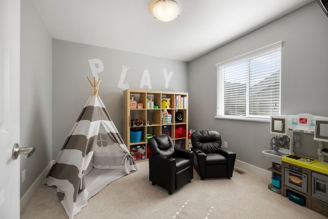 Rec room featuring visible vents, baseboards, and carpet | Image 27