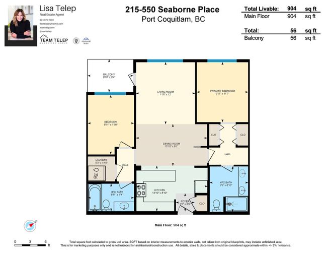 215 - 550 Seaborne Place, Condo with 2 bedrooms, 2 bathrooms and null parking in Port Coquitlam BC | Image 40