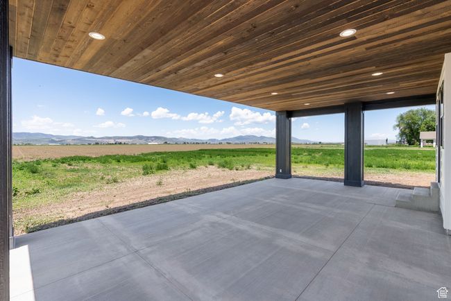 View of patio with a mountain view and a rural view | Image 17