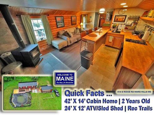 414 E Ridge Road, Mars Hill, ME, 04758 | Card Image