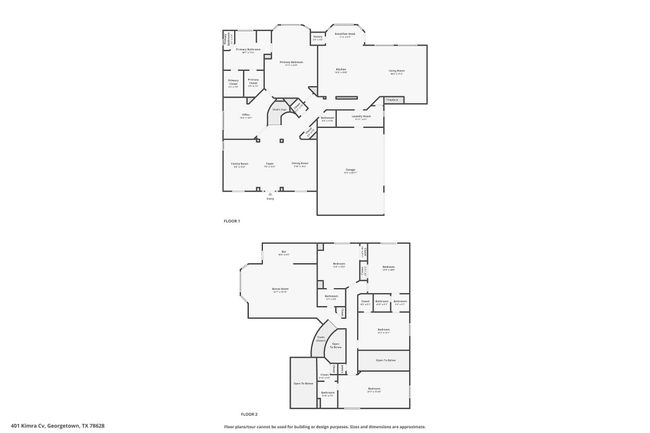 401 Kimra Cv, House other with 5 bedrooms, 5 bathrooms and null parking in Georgetown TX | Image 40