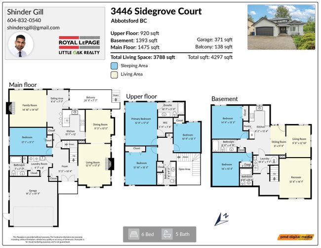 3446 Sidegrove Court, House other with 6 bedrooms, 5 bathrooms and 6 parking in Abbotsford BC | Image 12