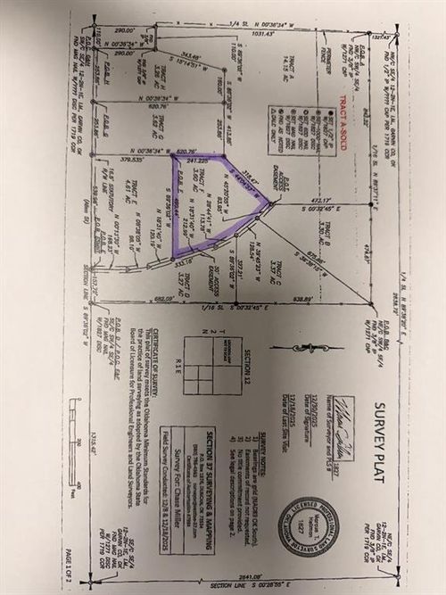 tract-f-1630 E County Road Road, Wynnewood, OK, 73098 | Card Image