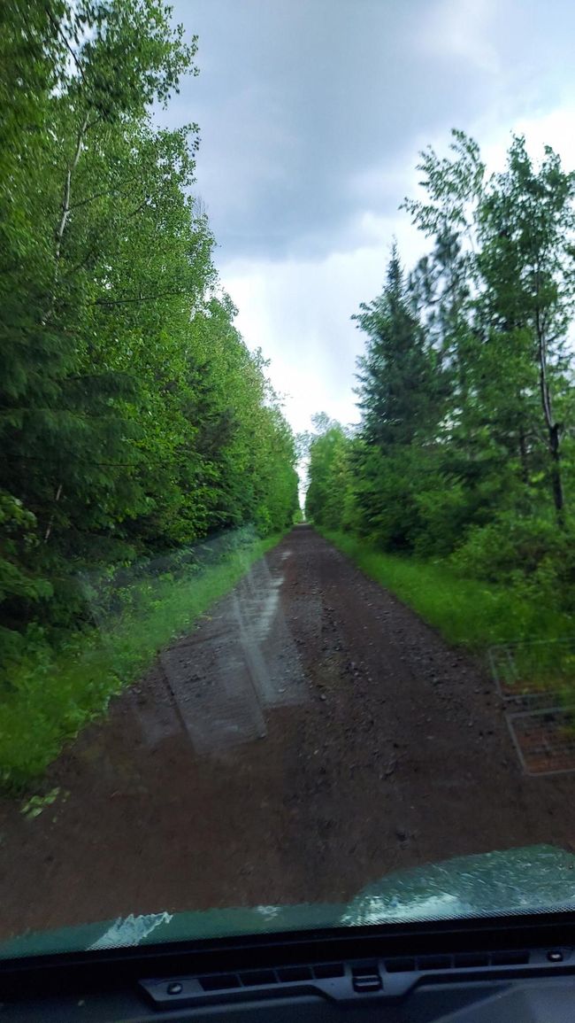 Rainy day road to Busties access | Image 36