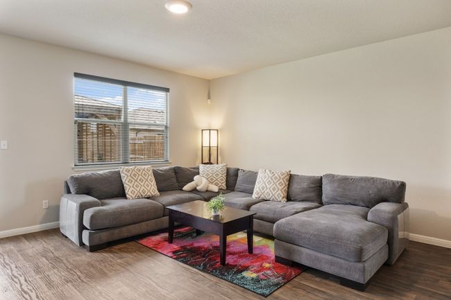Open concept living room over looks the gazebo. | Image 21
