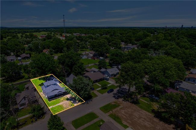 View of property location featuring property parcel outlined and a forest | Image 7