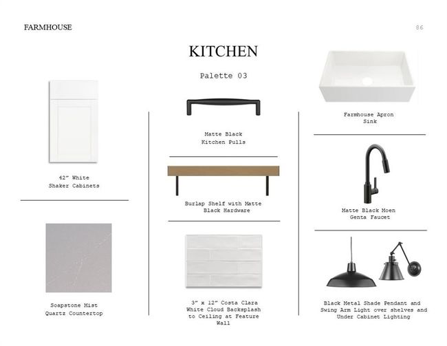 Classic Look Palette 3: Kitchen Selection Sheet (*Artist rendering used for illustration purposes only.) | Image 12
