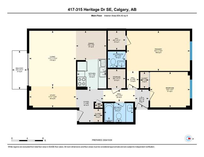 417 - 315 Heritage Drive Se, Condo with 2 bedrooms, 2 bathrooms and 1 parking in Calgary AB | Image 7