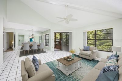 Virtually Staged - Large Living Area with vaulted ceiling! | Image 3