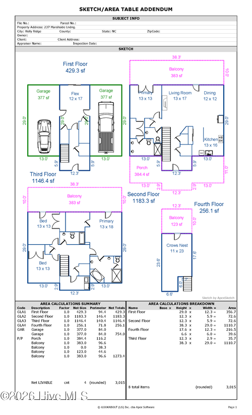 237 Marshside Ldg, Holly Ridge, NC, 28445-7400 | Card Image