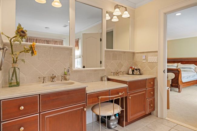 Primary Bath with Double Sink and Makeup Station | Image 19