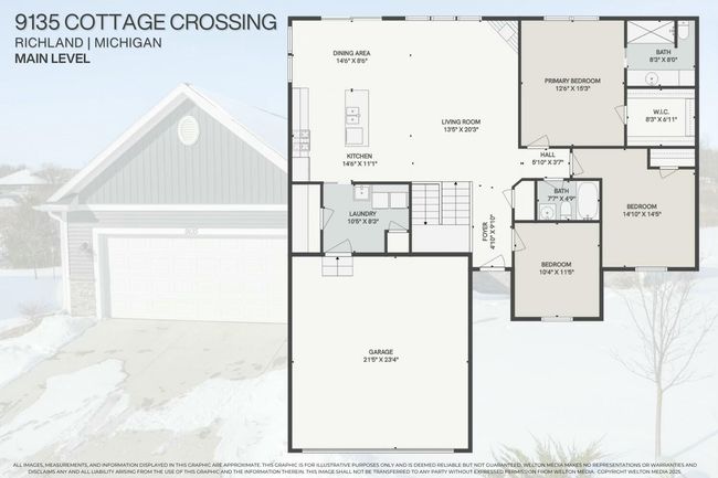 9135 Cottage Xing, Condo with 2 bedrooms, 3 bathrooms and null parking in Richland MI | Image 30
