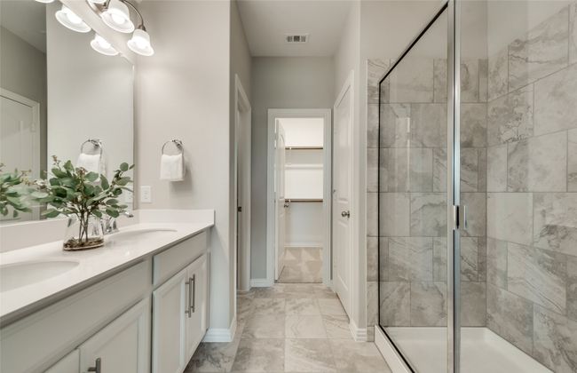 Oversized shower *Photos of furnished model. Not actual home. Representative of floor plan. Some options and features may vary | Image 18