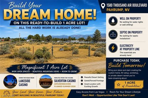 1580 Thousandaire Blvd, Pahrump, NV, 89048-7278 | Card Image