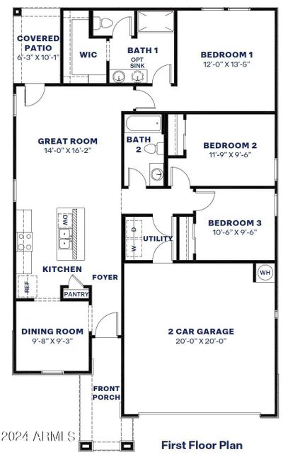 5462 S 253 Rd Lane, House other with 4 bedrooms, 2 bathrooms and null parking in Buckeye AZ | Image 2