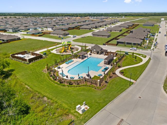 Bird's eye view of a pool area | Image 26