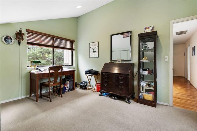 Third bedroom that is a office space with 2 large closets | Image 26