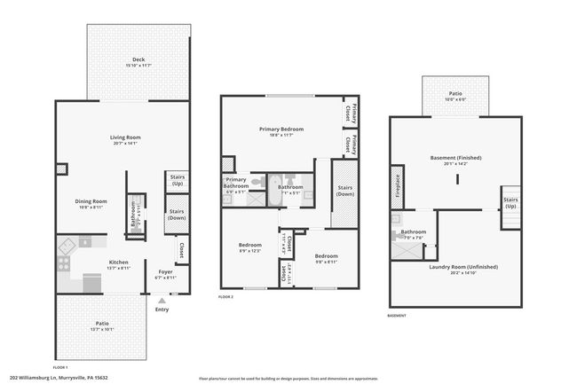 202 - 202 Williamsburg Ln, Condo with 3 bedrooms, 4 bathrooms and 2 parking in Murrysville PA | Image 42