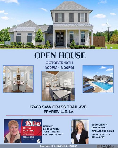 17408 Saw Grass Trail Ave, Prairieville, LA, 70769-2910 | Card Image