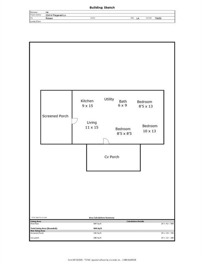 22414 Fitzgerald Ln, House other with 3 bedrooms, 1 bathrooms and null parking in Robert LA | Image 13