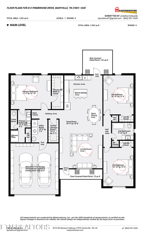 812 Pinebrooke Dr, Maryville, TN, 37801-1020 | Card Image